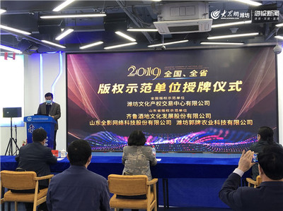 2020年濰坊版權(quán)宣傳周啟動(dòng)，全影網(wǎng)絡(luò)助力知識(shí)產(chǎn)權(quán)保護(hù)